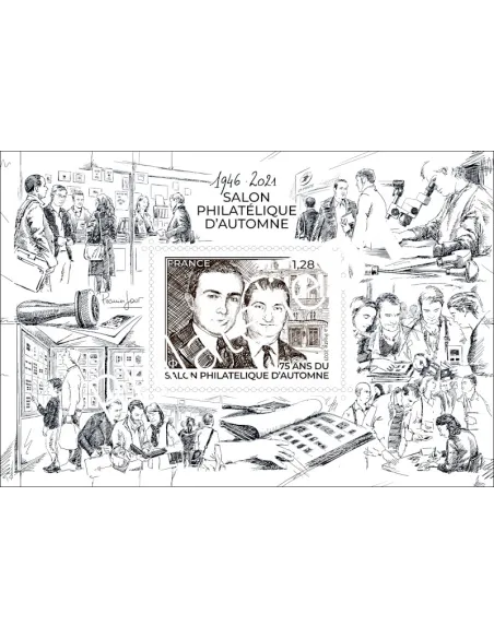 n° 5539 ** - Feuille F5539 - 1946-2021 - Salon Philatélique d’Automne