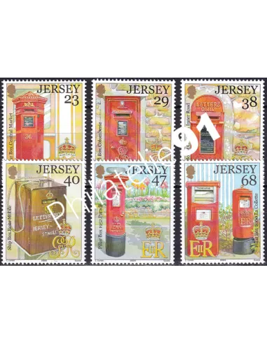 JERSEY, n° 1053 à 1058, collection timbres Europe