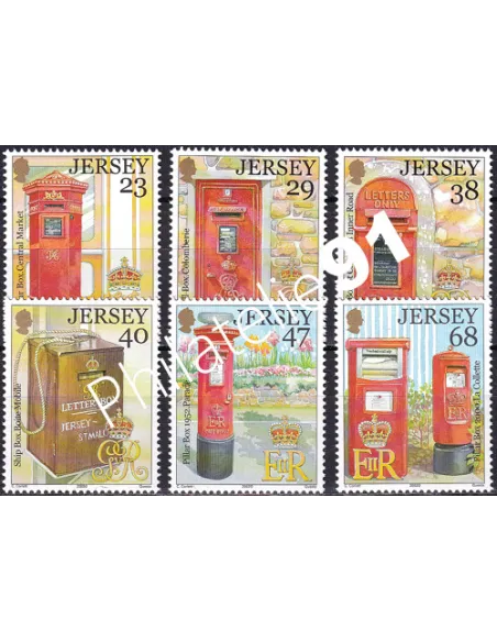 JERSEY, n° 1053 à 1058, collection timbres Europe