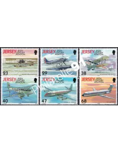 JERSEY, n° 1075 à 1080, collection timbres Europe