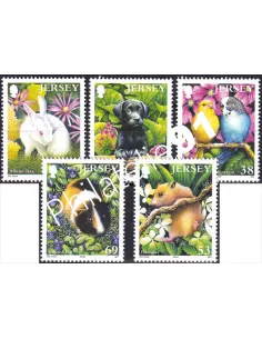 JERSEY, n° 1075 à 1080, collection timbres Europe