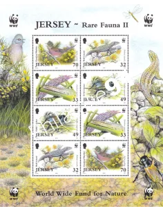 JERSEY, n° 1170 à 1173, Feuille, timbres Europe