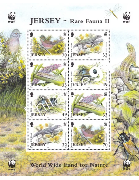 JERSEY, n° 1170 à 1173, Feuille, timbres Europe