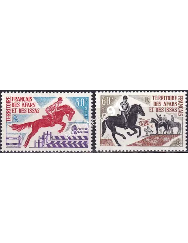 AFARS ET ISSAS, n° 365 à 366, timbres des colonies