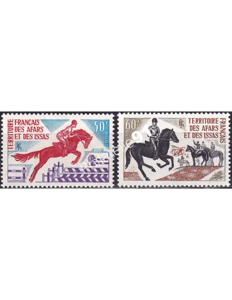 AFARS ET ISSAS, n° 365 à 366, timbres des colonies