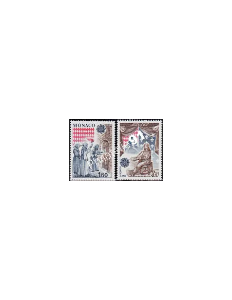 Timbres EUROPA 1682 - MONACO n° 1322 à 1323, Faits historiques