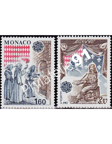 Timbres EUROPA 1682 - MONACO n° 1322 à 1323, Faits historiques