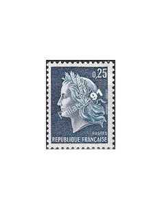 n° 1535a, n° rouge au verso, collection timbres France