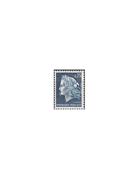n° 1535a, n° rouge au verso, collection timbres France