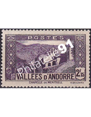 Timbre n° 83 charnière, collection Timbre Andorre Français