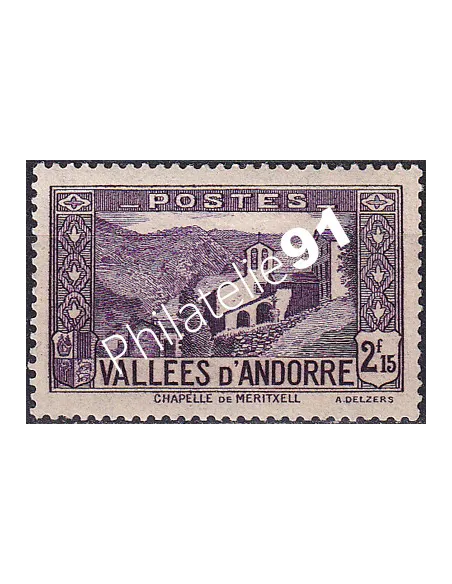 Timbre n° 83 charnière, collection Timbre Andorre Français