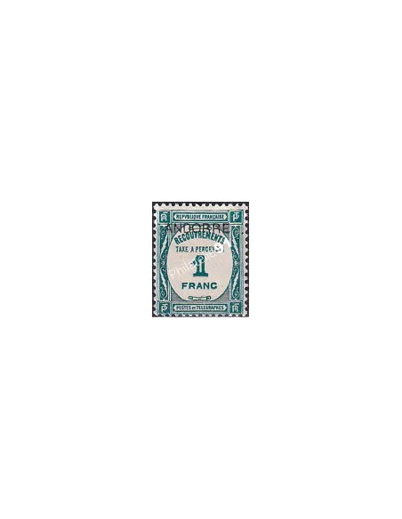 Timbre-Taxe n° 12 charnière, collection Timbre Andorre Français