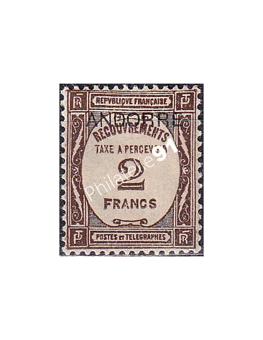 Timbre-Taxe n° 14 charnière, collection Timbre Andorre Français
