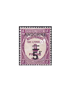 Timbre-Taxe n° 15 charnière, collection Timbre Andorre Français