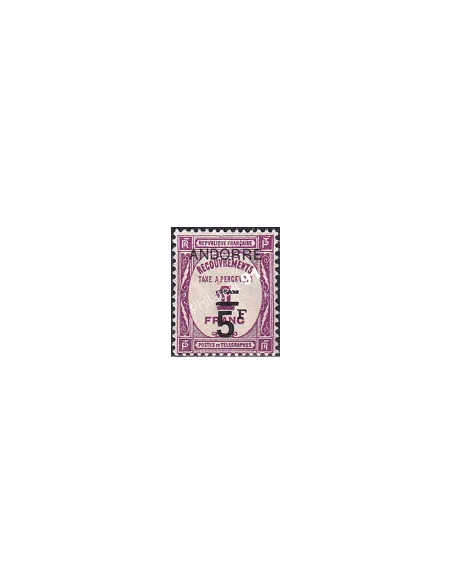 Timbre-Taxe n° 15 charnière, collection Timbre Andorre Français