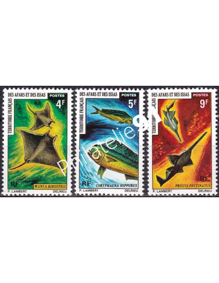 AFARS ET ISSAS, n° 372 à 374, timbres des colonies