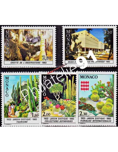 MONACO - n° 1360 et 1364 - Jardin exotique - Cactus