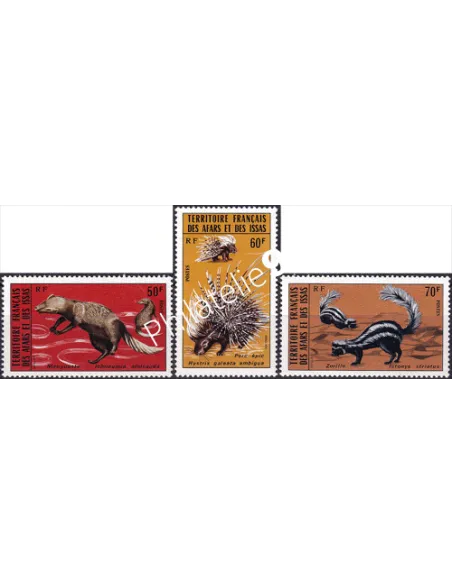 AFARS ET ISSAS, n° 397 à 399, timbres des colonies