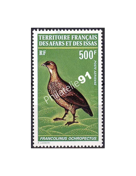 AFARS ET ISSAS, PA n° 71, oiseau, timbres des colonies