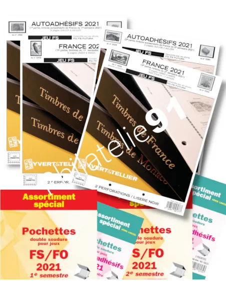 -                     2021  -  JEU    FS +  FS ADHESIFS FRANCE - 1er + 2ème semestre 2021 + les pochettes