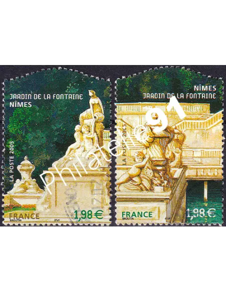 Timbres n° 3786 à 3787  oblitérés, Collection timbres France