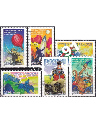 Timbres n° 3789 à 3794  oblitérés, Collection timbres France