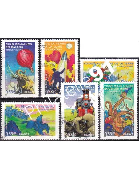 Timbres n° 3789 à 3794  oblitérés, Collection timbres France