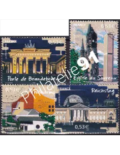 Timbre n° 3810 à 3813  oblitérés, Collection timbres France