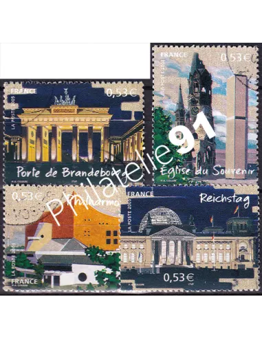 Timbre n° 3810 à 3813  oblitérés, Collection timbres France