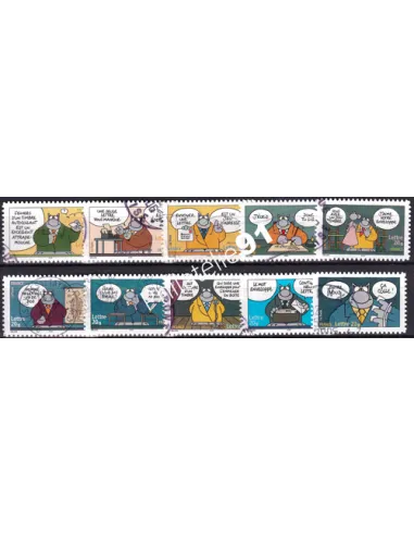 Timbres n° 3825 à 3834 oblitérés, Collection timbres France