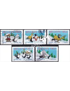 Timbres n° 3853 à 3857 oblitérés, Collection timbres France