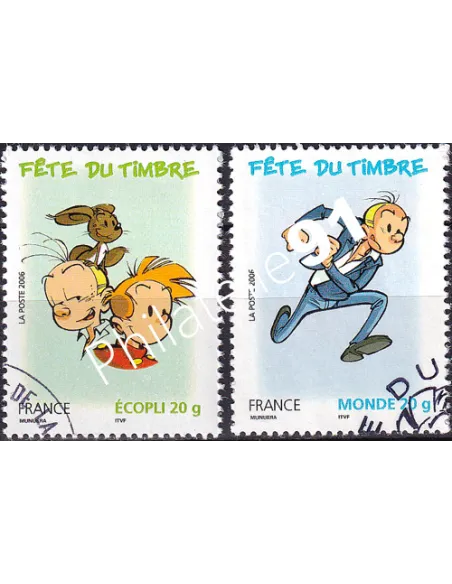 Timbres n° 3878 à 3879 oblitérés, Collection timbres France