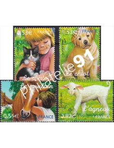 Timbre n° 3897 à 3900  oblitérés, Collection timbres France