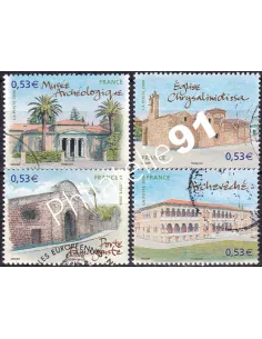 Timbres n° 3928 à 3931 oblitérés, Collection timbres France