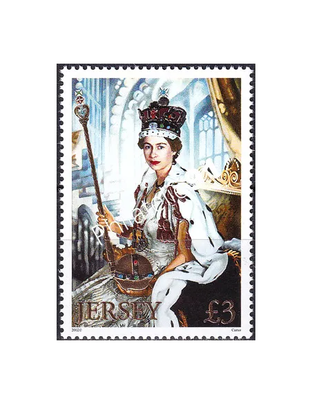 JERSEY, n° 1015, collection timbres Europe