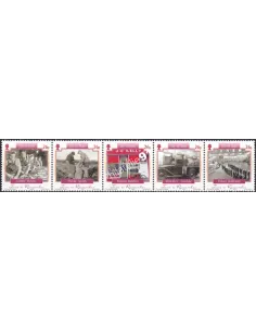 ILE DE MAN, n° 1252 à 1256, Collection timbres Europe