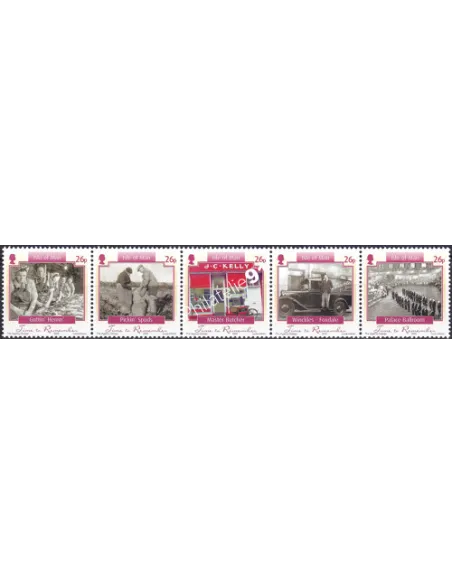 ILE DE MAN, n° 1252 à 1256, Collection timbres Europe
