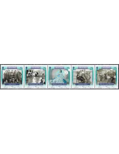 ILE DE MAN, n° 1257 à 1261, Collection timbres Europe