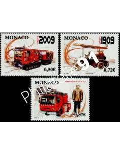 MONACO n° 2658 à 2660, Sapeurs-pompiers de Monaco, timbres Monaco