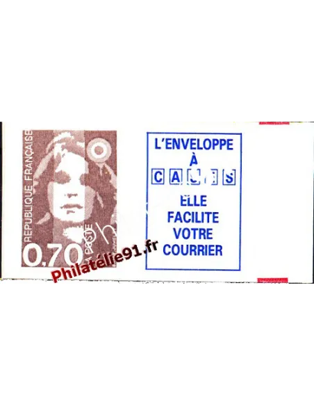 Timbre de France adhésif n° 5a (n° 2824a) Marianne du Bicentenaire (provenant de Carnet)