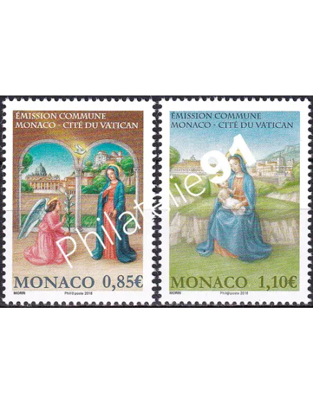 MONACO, n° 3113 à 3114, Collection timbres Monaco