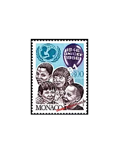 Timbre de MONACO n° 2065 - Cinquantenaire de l'UNICEF