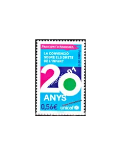 Timbre d'Andorre Français n° 688 - Thématique: Enfance