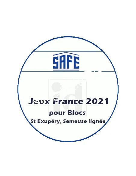 Jeu SAFE-dual France 2021, matériel philatélique