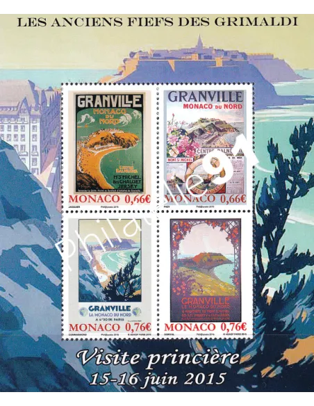 Monaco, Feuille de timbres n° F2980, collection timbres Monaco