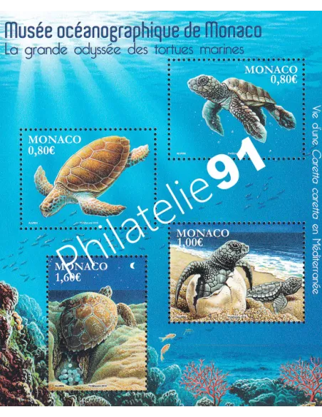 Monaco, Feuille de timbres n° F3031, collection timbres Monaco
