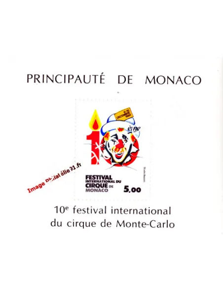MONACO - BF n° 29** - Clown - festival du cirque de Monte-Carlo