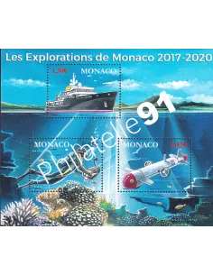 Monaco, Feuille de timbres n° F3107, collection timbres Monaco