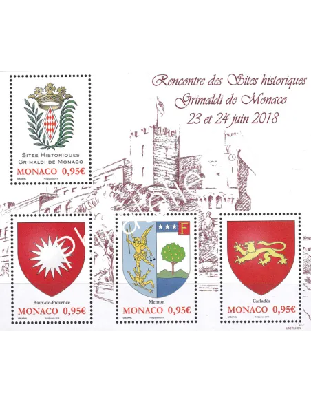 Monaco, Feuille de timbres n° F3146, collection timbres Monaco