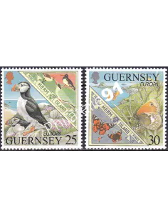 Guernesey, n° 820 à 821, collection timbres Europe